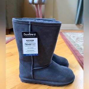 Bearpaw Youth Suede Boots - Gray